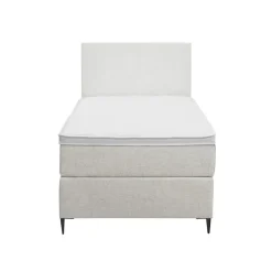 Boxspring Liv egaal - ecru - 90x200 cm - slanke poot