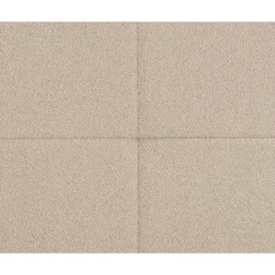 Boxspring Liv geblokt - beige - 90x200 cm - vierkante poot