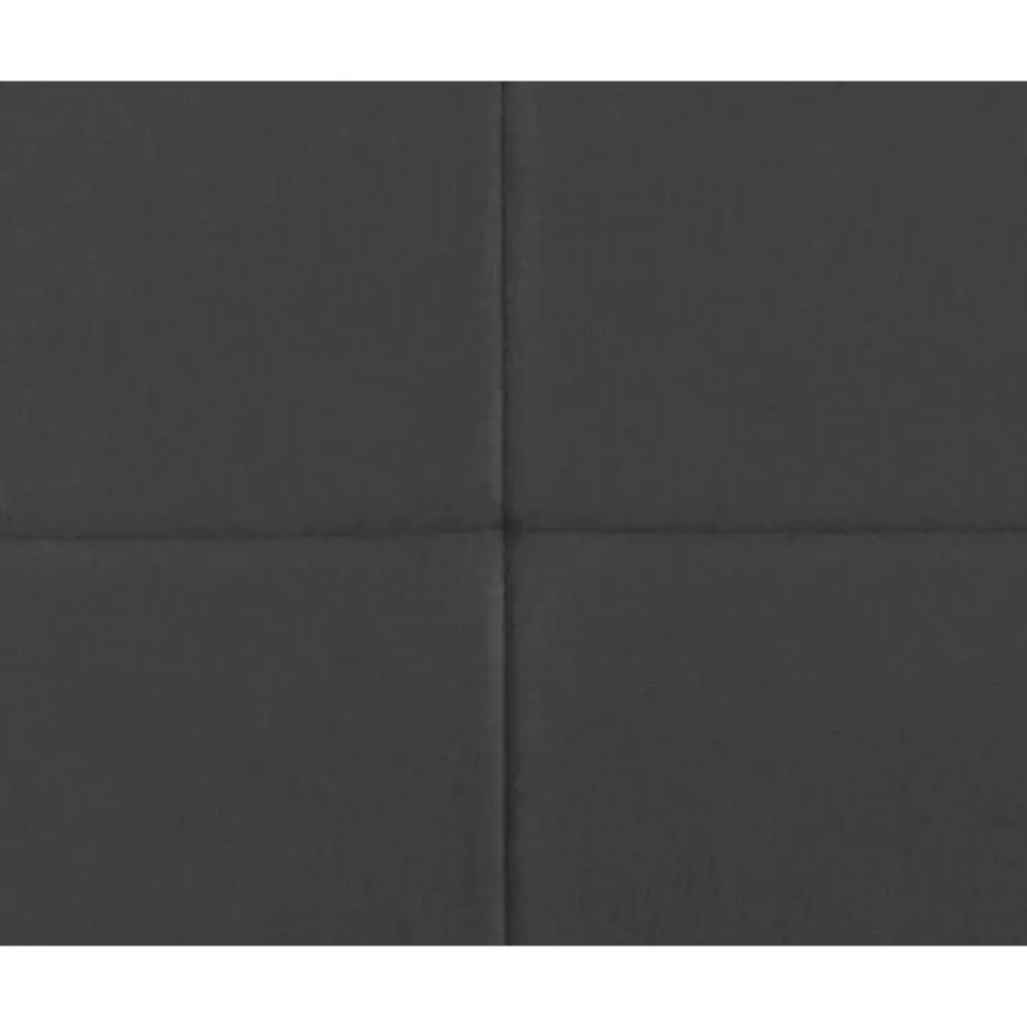 Boxspring Liv geblokt - grijs - 160x200 cm - ronde poot