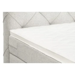 Boxspring Liv geruit - ecru - 120x200 cm - ronde poot