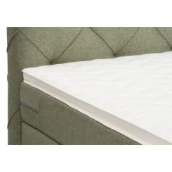 Boxspring Liv geruit - groen - 120x200 cm - vierkante poot