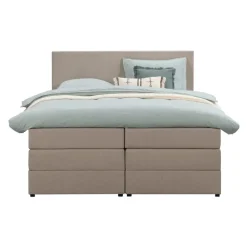 Boxspring met opbergruimte Liv egaal - beige - 140x200 cm