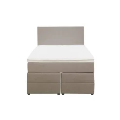 Boxspring met opbergruimte Liv egaal - beige - 120x200 cm