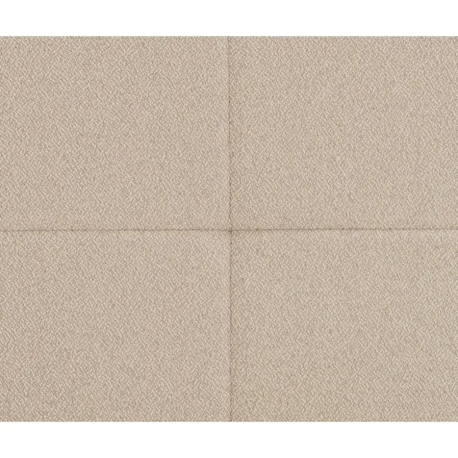 Boxspring met opbergruimte Liv geblokt - beige - 90x200 cm