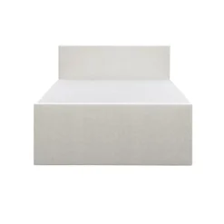 Boxspring met opbergruimte en voetbord Liv egaal - ecru - 140x200cm