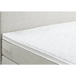 Boxspring met opbergruimte Liv egaal - ecru - 180x200 cm