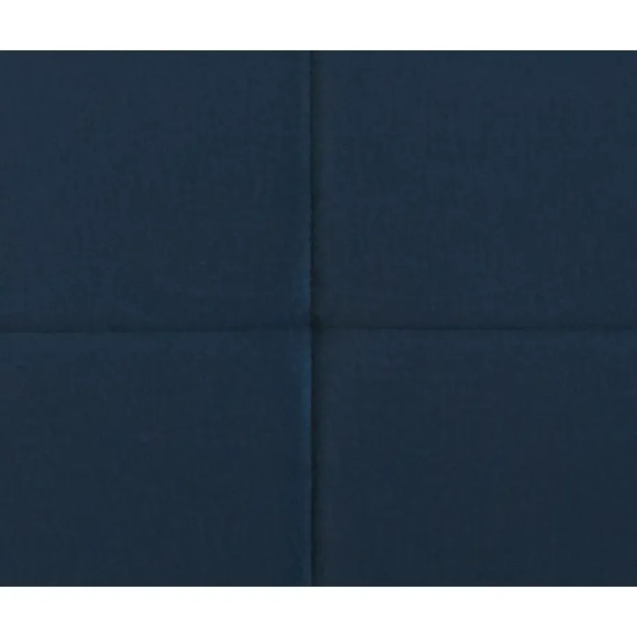 Boxspring met opbergruimte Liv geblokt - blauw - 90x200 cm