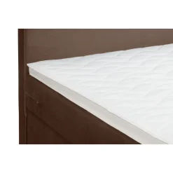 Boxspring met voetbord Liv egaal - bruin - 120x200 cm - slanke poot