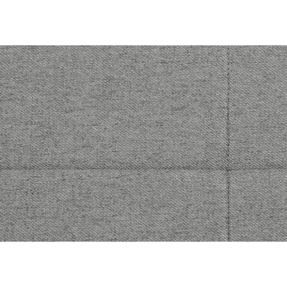 Boxspring met voetbord Liv geblokt - lichtgrijs - 180x200 cm - slanke poot