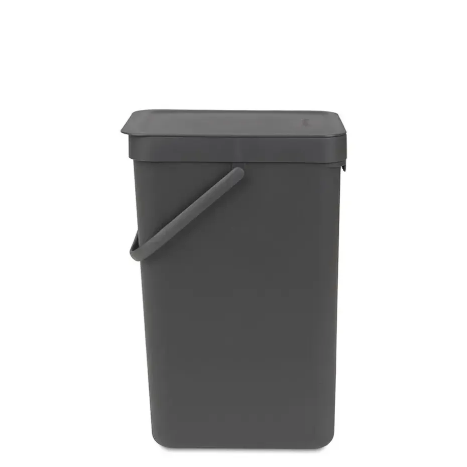 Brabantia Sort & Go Afvalemmer - 16L - Grijs