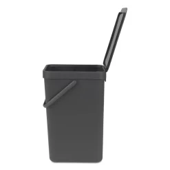 Brabantia Sort & Go Afvalemmer - 16L - Grijs