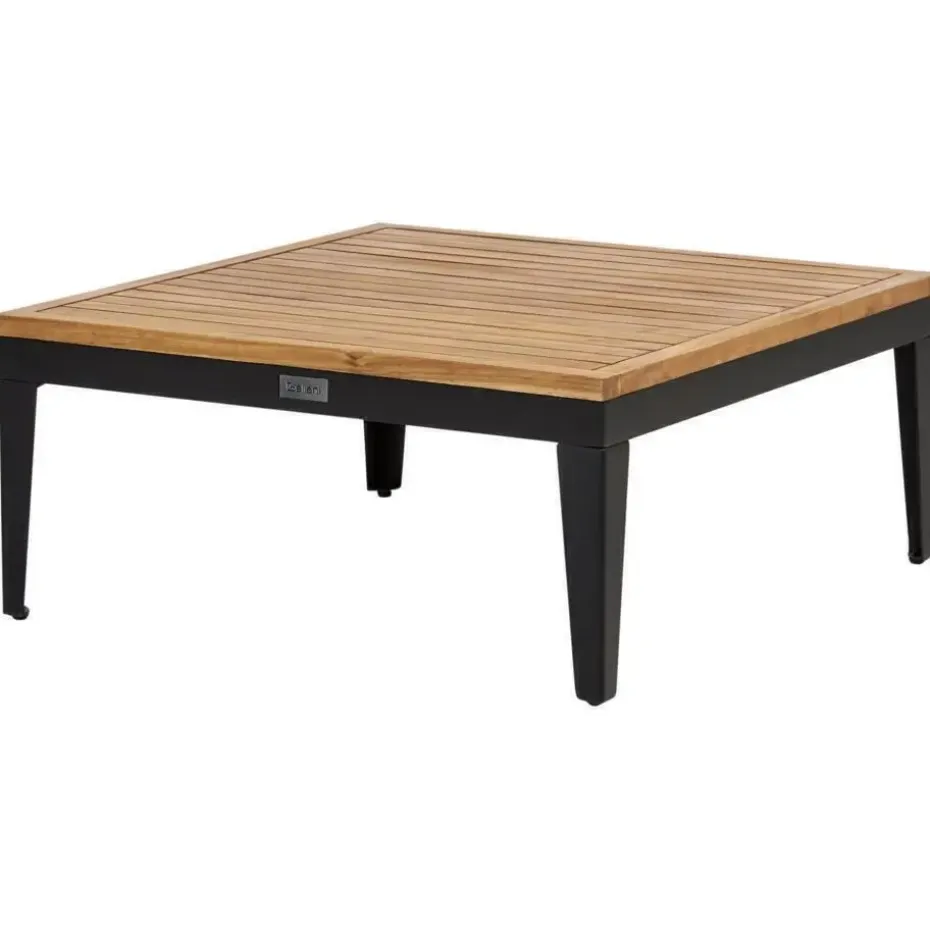 BRACCIANO - Loungeset 4-zits ottomaan - Lichtbeige - Acaciahout
