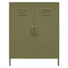 Bradford - Wandkast met 2 groene metalen deuren