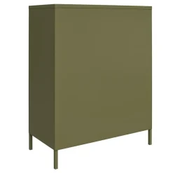 Bradford - Wandkast met 2 groene metalen deuren