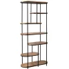 Brix - Kabinetkast Milou - 84x190cm - Marmer en Gecoat Staal - Bruin