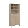 Buffetkast Galatee met 2 deuren & 1 lade - eikdecor/wit
