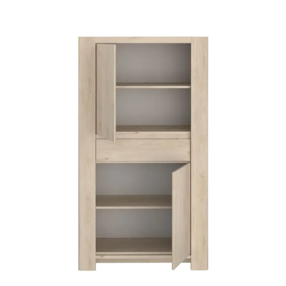 Buffetkast Porto 90cm met 2 deuren & 1 lade - jackson eik