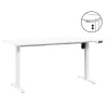 Bureau Homeworx zit/sta elektrisch verstelbaar - wit/wit - 75/118x160x80 cm
