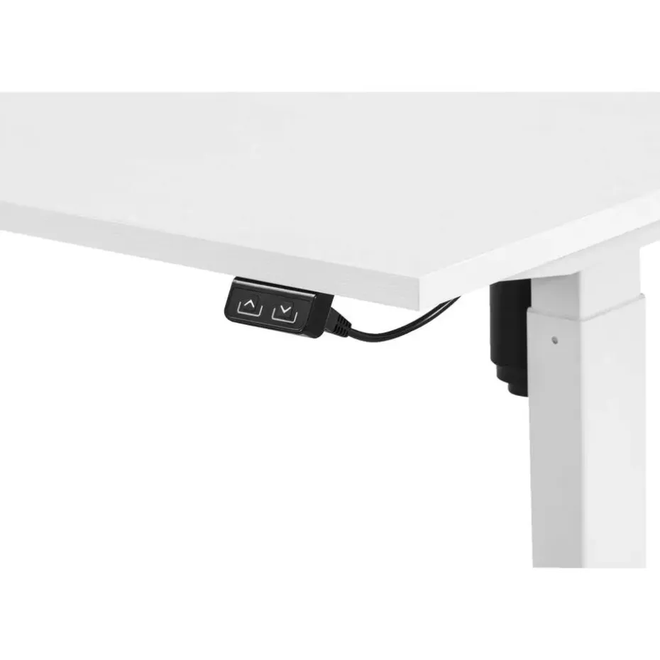 Bureau Homeworx zit/sta elektrisch verstelbaar - wit/wit - 75/118x120x70 cm