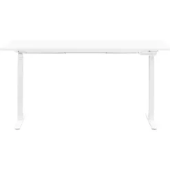 Bureau Homeworx zit/sta handmatig verstelbaar - wit/wit - 75/118x160x80 cm