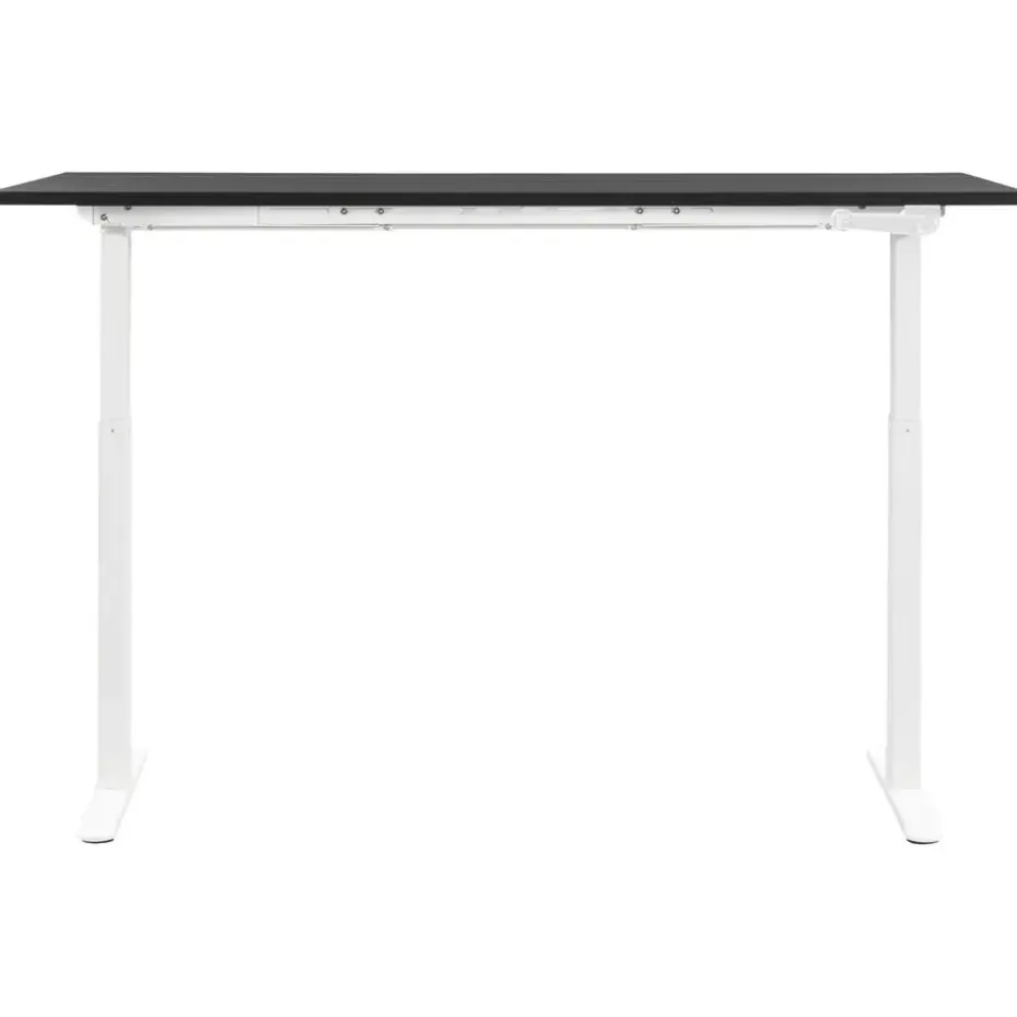 Bureau Homeworx zit/sta handmatig verstelbaar - zwart/wit - 75/118x160x80 cm