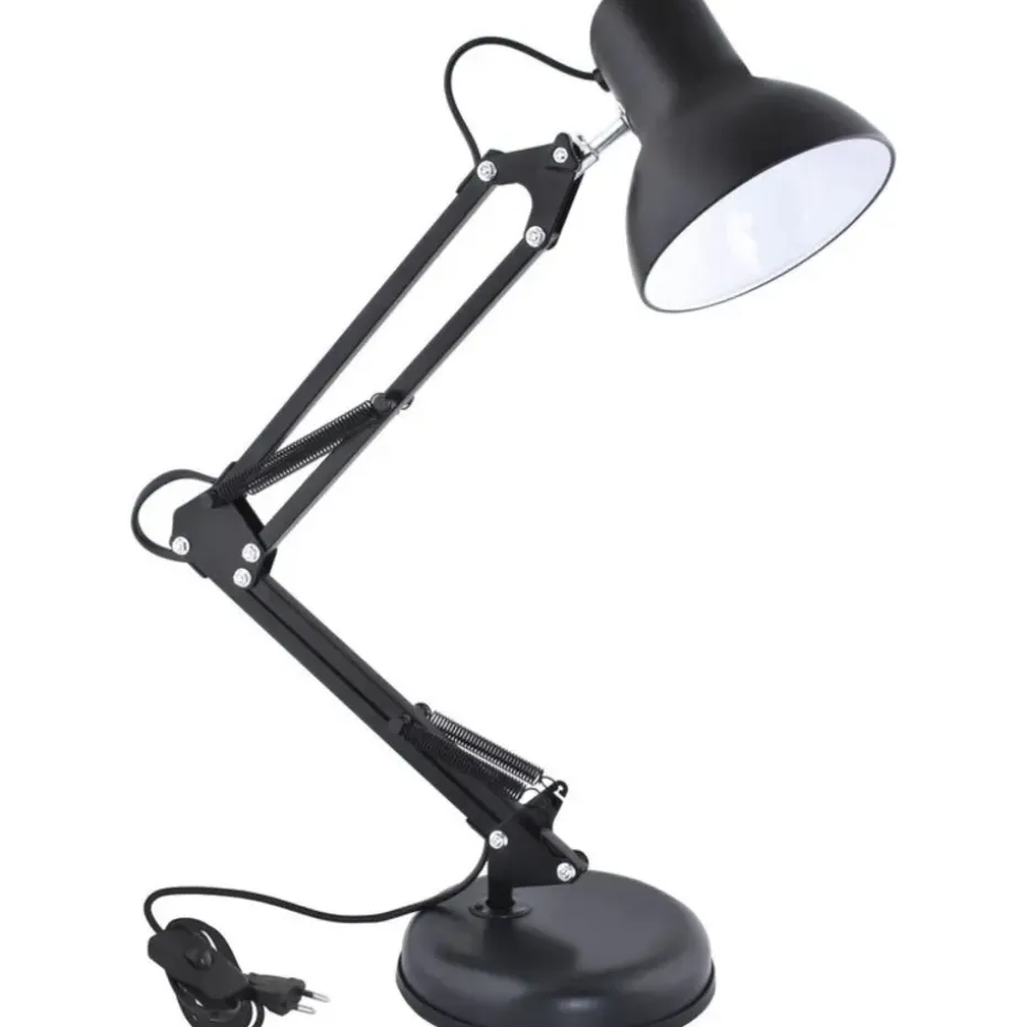 Bureaulamp - Verstelbaar - Retro - Klassiek - 1x40 watt - Zwart