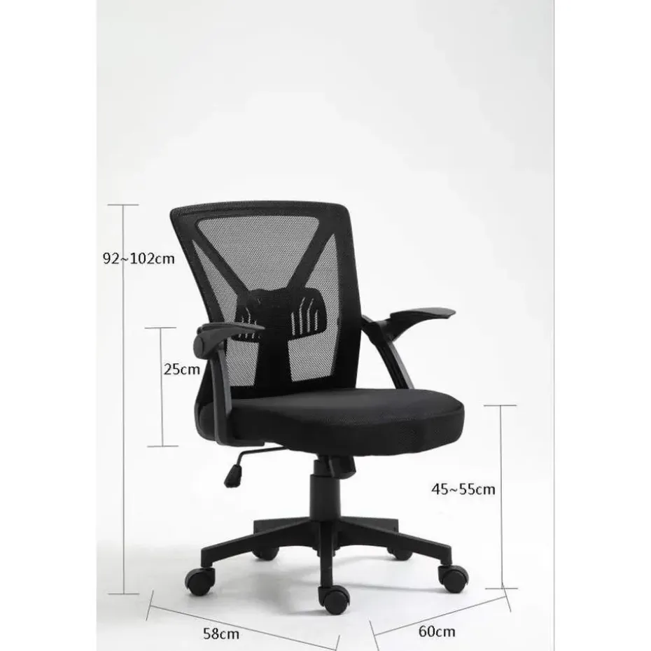 Bureaustoel Barcelona - Hoogte Verstelbaar - Ergonomisch - Zwart