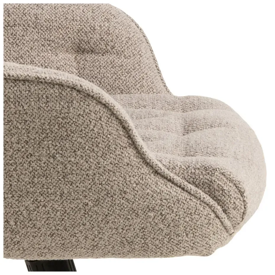 Bureaustoel Beige Stof - Zithoogte 57cm - Alleri
