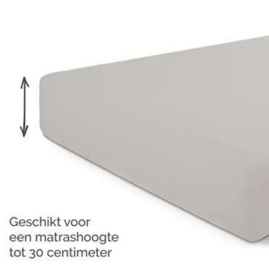 Byrklund - Hoeslaken Jersey - 140x200 cm - Taupe