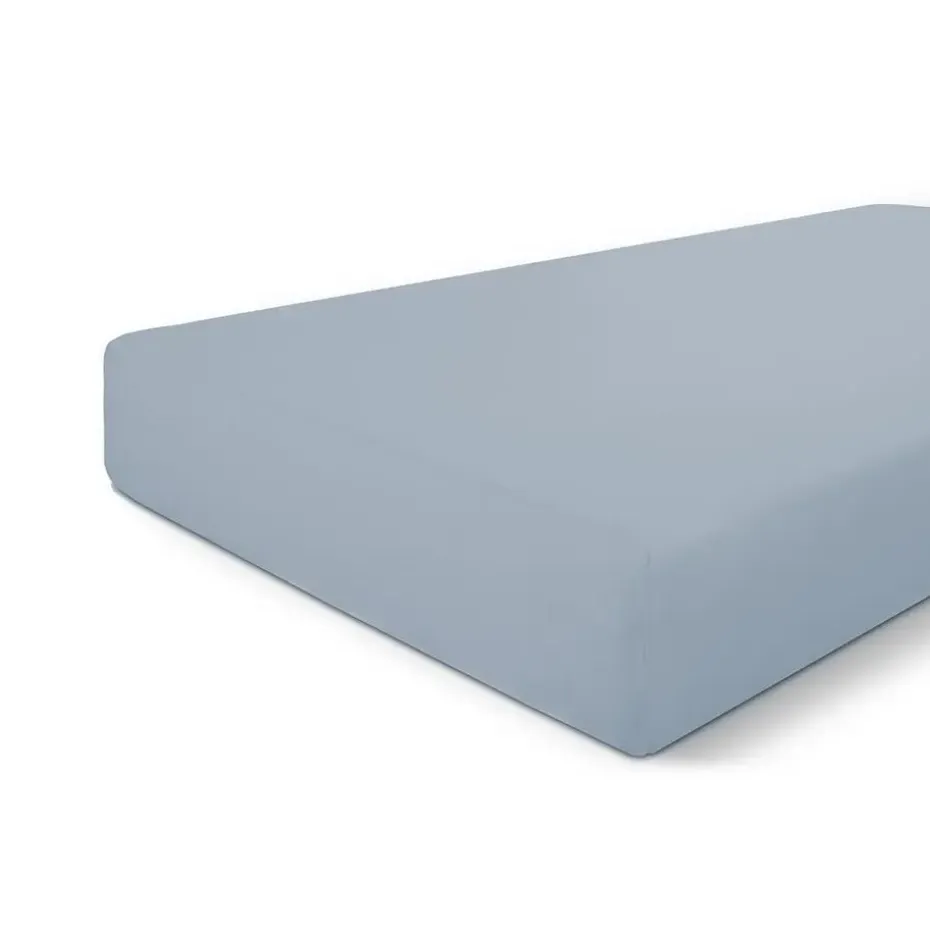 Byrklund - Hoeslaken Katoen - 180x220 cm - Blauw