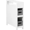 CACHI - Badkamerkast - Wit - 20 x 70 cm - MDF