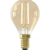Calex LED kogellamp - goudkleur - E14 - 3,5W - 250LM - dimbaar