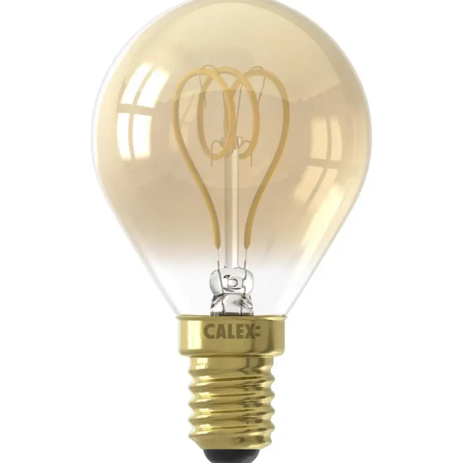Calex LED kogellamp - goudkleur - E14 - 2,5W - 136LM - dimbaar