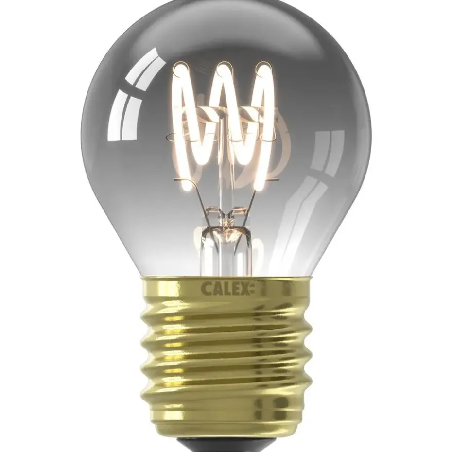 Calex LED kogellamp - titaniumkleur - E27 - 4W - 136LM - dimbaar
