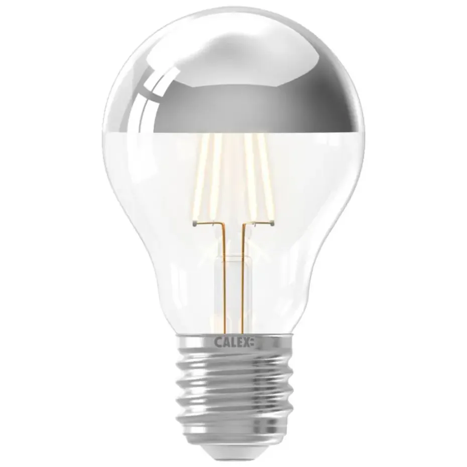 Calex LED kopspiegellamp - chromekleur - E27 - 4.5W - 470LM - dimbaar