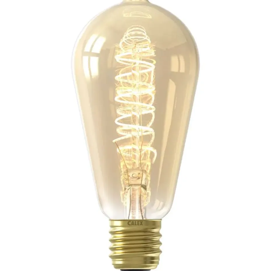 Calex LED rustieklamp - goudkleur - E27 - 3,8W - 250LM - dimbaar