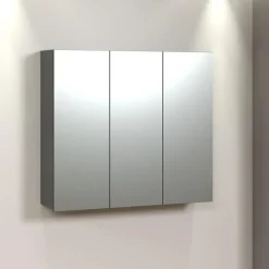 CALICOSY - Badkamerkast met spiegel PUREBLISS - 20x90x80 cm
