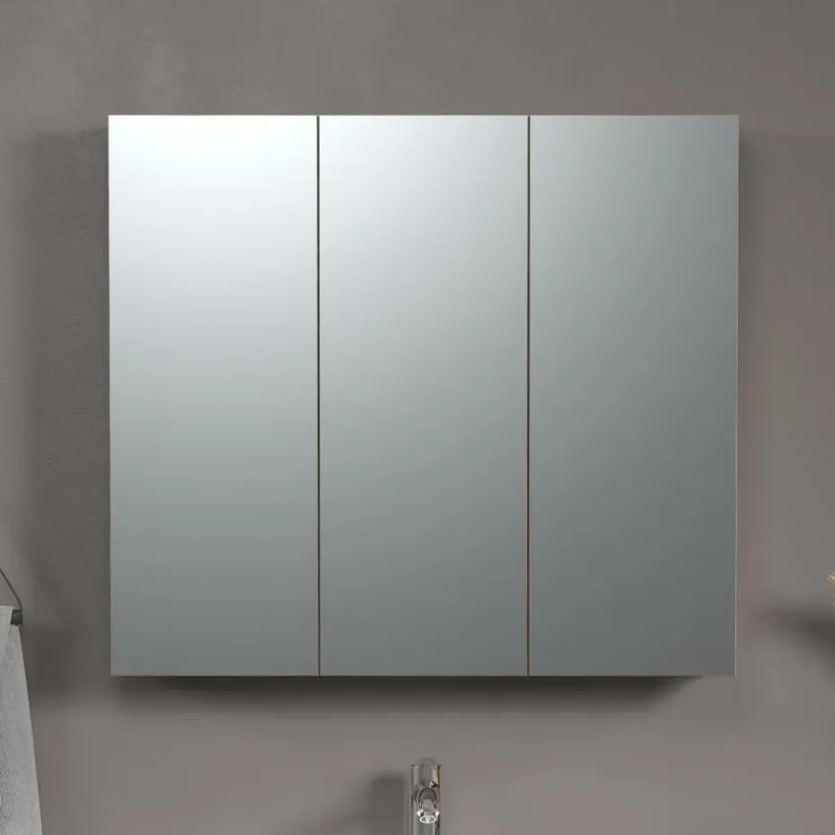 CALICOSY - Badkamerkast met spiegel PUREBLISS - 20x90x80 cm