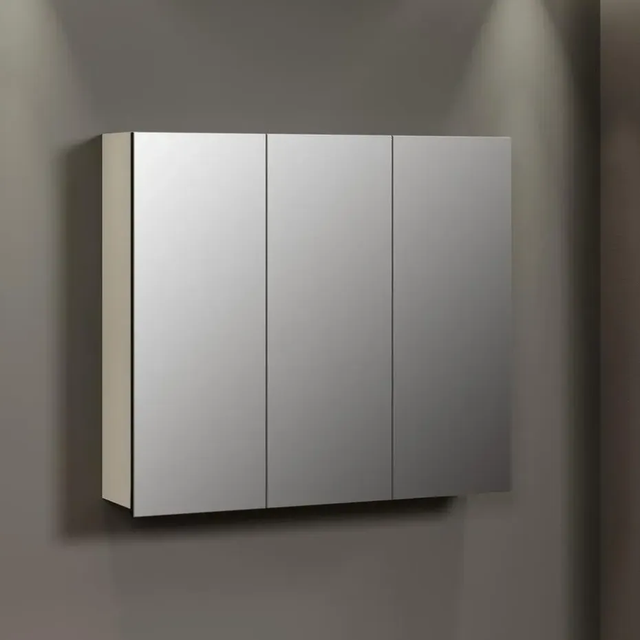 CALICOSY - Badkamerkast met spiegel PUREBLISS - 20x90x80 cm