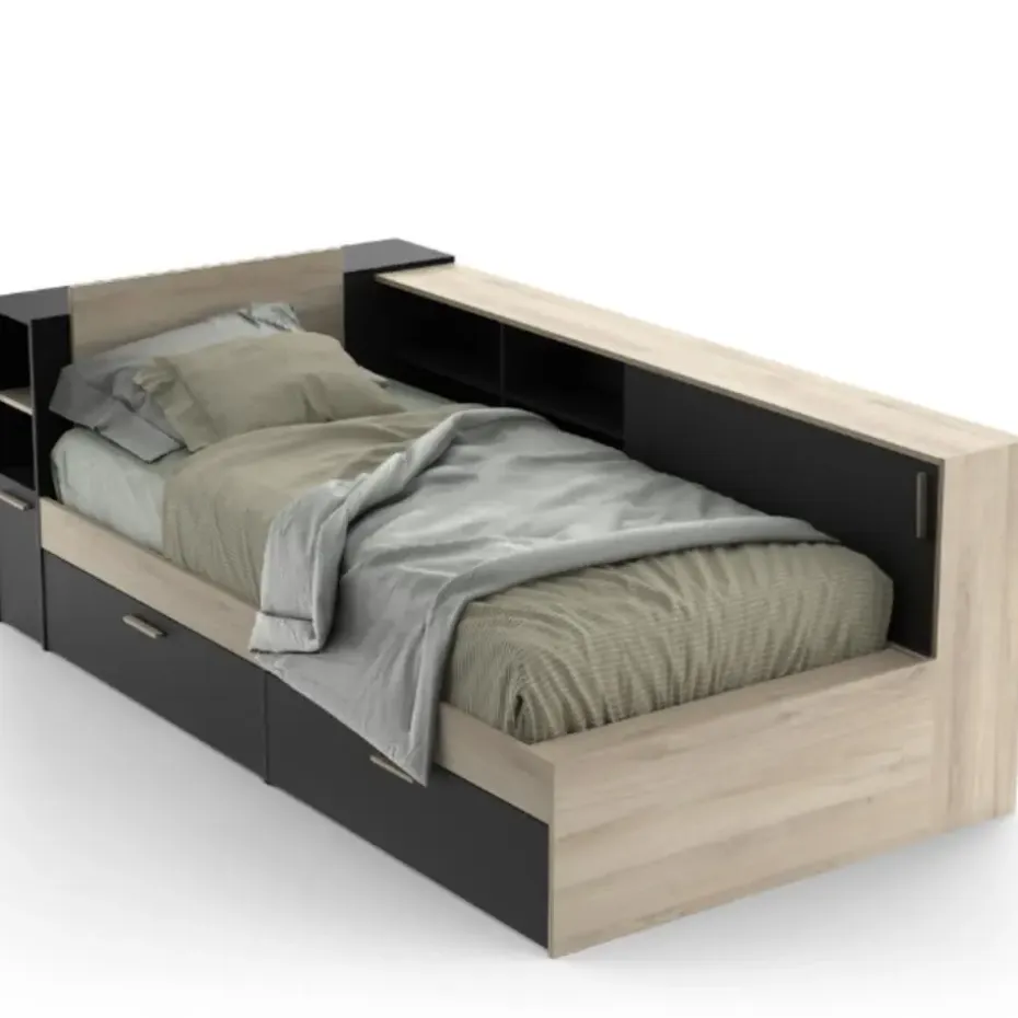 CALICOSY - Bed LIFE - - 87,7x119,2x229,4 cm