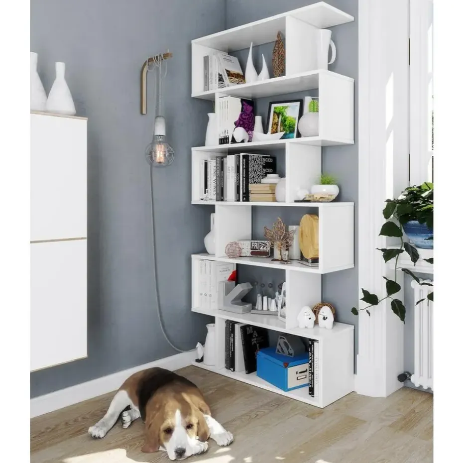 CALICOSY - Boekenkast ATHENA - 192x80x24 cm