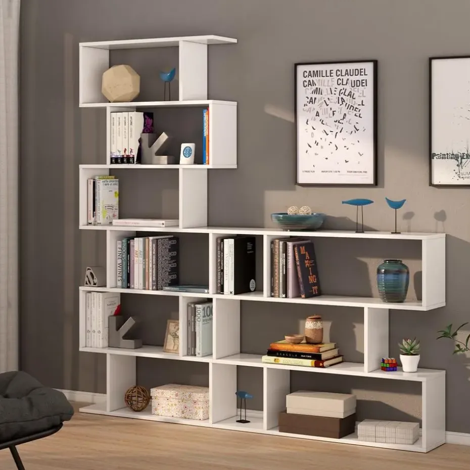 CALICOSY - Boekenkast ATHENA - 192x80x24 cm