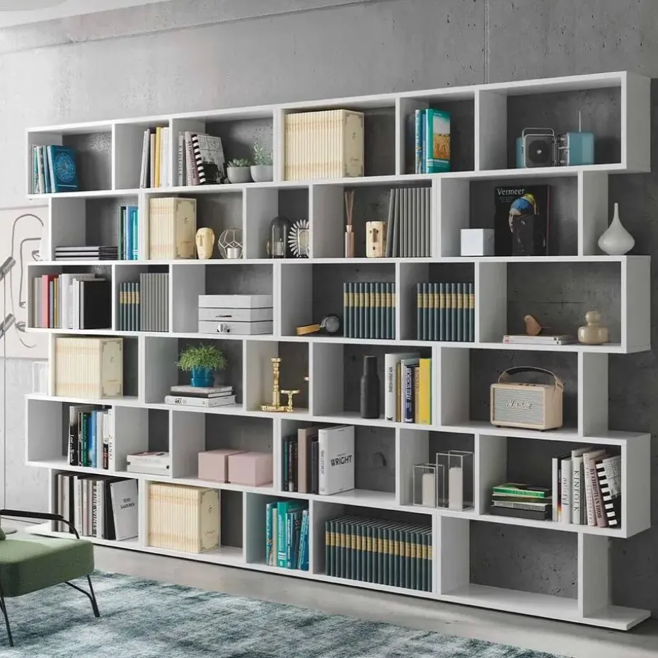 CALICOSY - Boekenkast ATHENA - 192x80x24 cm