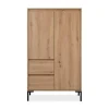 CALICOSY - Buffetkast PLOCK - Licht hout - 139x81x40 cm