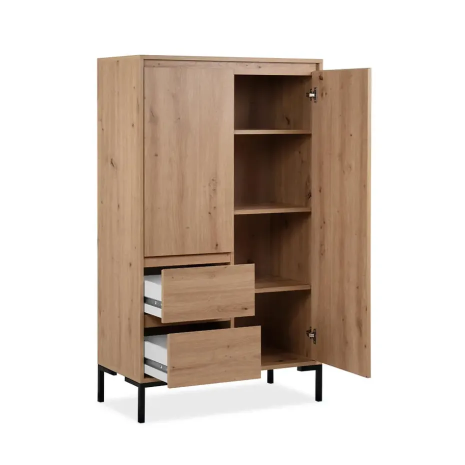 CALICOSY - Buffetkast PLOCK - Licht hout - 139x81x40 cm