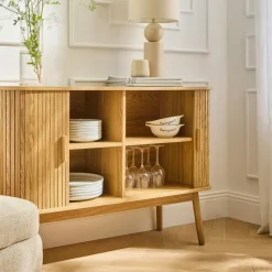 CALICOSY - Dressoir ERNEST - Licht hout - 75x110x39 cm