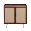 CALICOSY - Dressoir JETSON - Donker hout - 79x80x39,5 cm