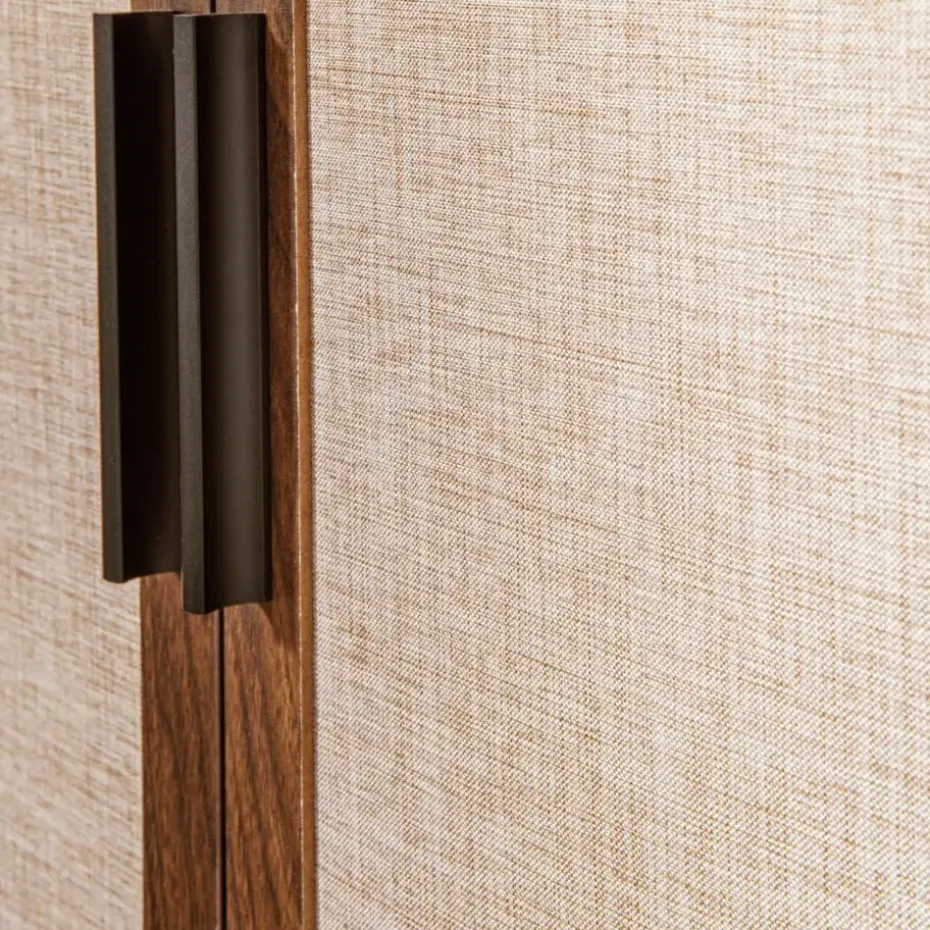 CALICOSY - Dressoir JETSON - Donker hout - 79x80x39,5 cm