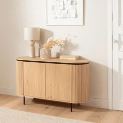 CALICOSY - Dressoir MALAGA - Licht hout - 72x120x40 cm