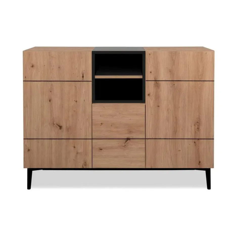 CALICOSY - Dressoir NOLA - Licht hout - 90x120x42 cm